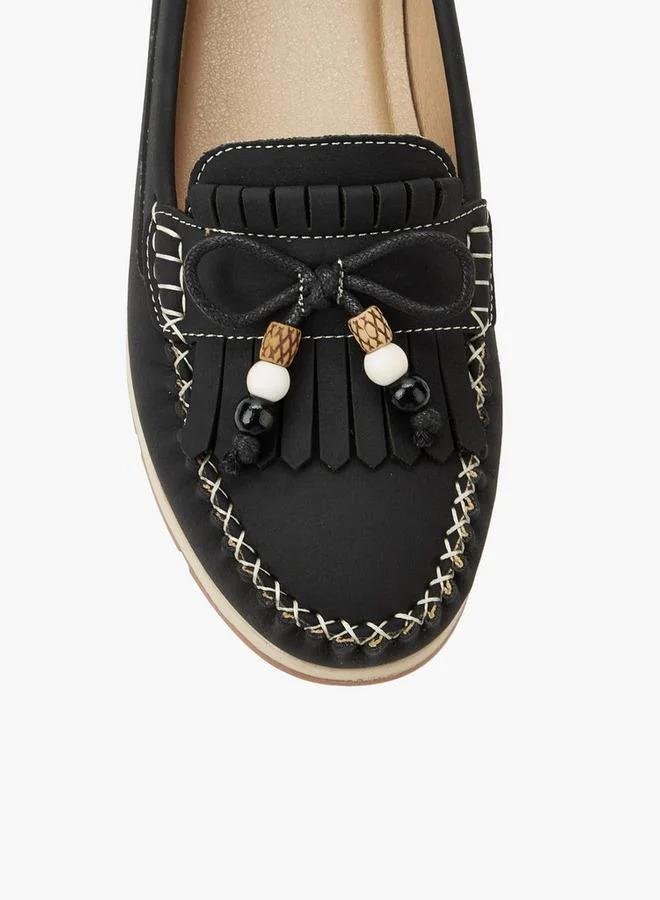 Le Confort BLACK Women Slip-On Loafers for Women | Best Price UAE